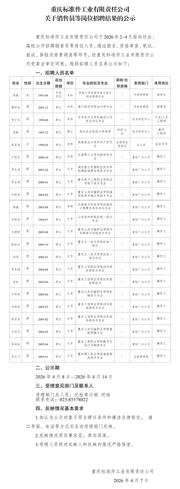 20260408重庆标准件工业有限责任公司关于销售员等岗位招聘结果的公示_01.png